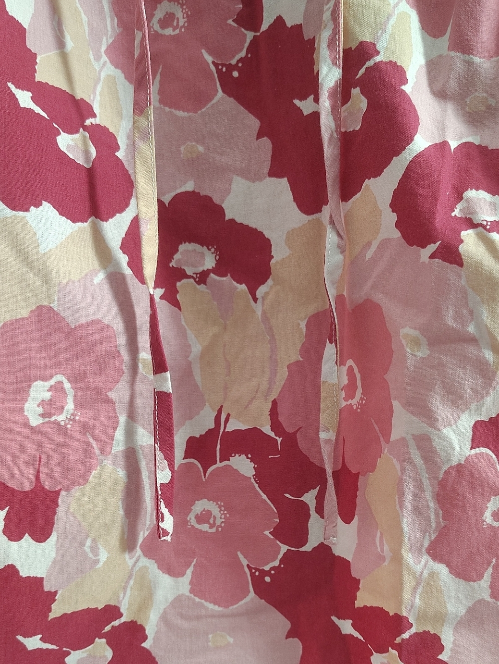 Pinch Shabby Feminine Chic Hippy Pink & Cream Ruffled Floral Blouse - Picture 3 of 6